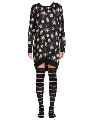 Buy Disney Nightmare Before Christmas Womens Pajamas Sleep Shirt Socks Set Size 2XL • 12.41£