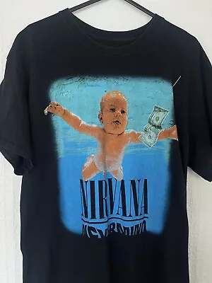 Buy Vintage Nirvana Nevermind Album Cover Promo Band T Shirt • 30£
