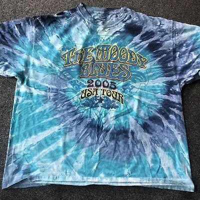 Buy The Moody Blues 2005 USA Tour T-Shirt  Tie Dye 2XL • 24.95£