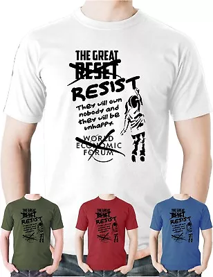 Buy The Great Resist T-shirt Banksy Stand For Freedom Street Art Tee WEF Graffiti  • 15.50£