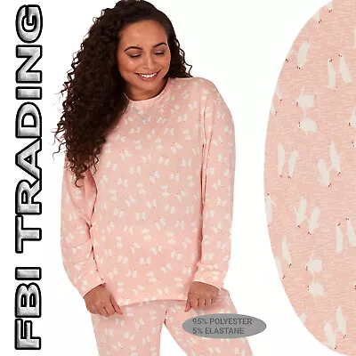 Buy Ladies Pyjamas Set Nightwear Pjs NEW WARM  Soft Jersey LONG SLEEVE Penguin • 13.99£