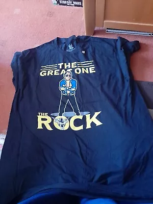 Buy Official WWE Euroshop T-Shirt Nerds The Rock Great One Size 2xl • 15£