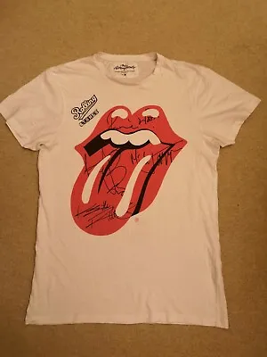 Buy The Rolling Stones Official Merch 2012 Retro White T Shirt Size M Pre Owned • 9.99£