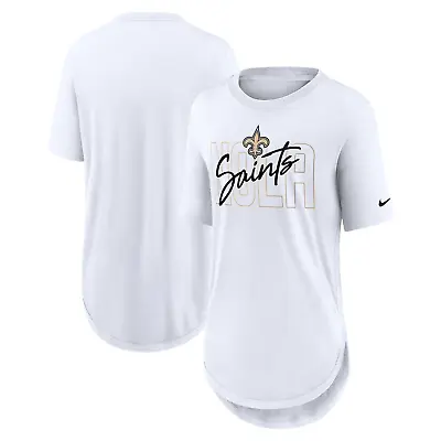 Buy New Orleans Saints T-Shirt (Size S) Nike Women's NFL Weekend City Top - New • 19.99£
