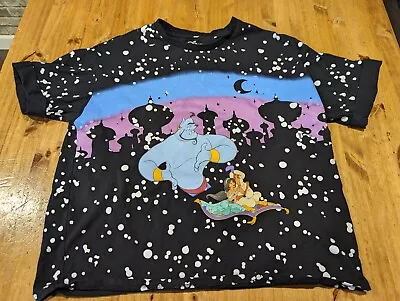 Buy Her Universe Disney Aladdin Carpet Night Sky Boyfriend Fit T-ShirtSize Medium • 28.35£