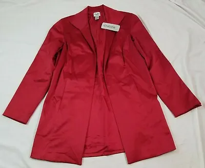 Buy Chicos Rubious Stylish Jacket Red NWT NEW $124 Sz 0 Robe Style Satin  • 26.03£