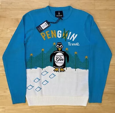 Buy Large 40  Inch Chest Penguin Gin Pengin Time Ugly Christmas Jumper Sweater Xmas • 33.99£