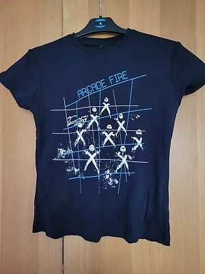 Buy Official Arcade Fire Tshirt Navy Blue No Cars Go Size L Womens • 5£