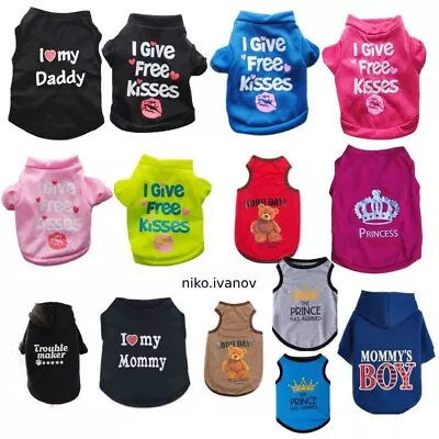 Buy Vest Pet Puppy Coat Dog Cat T Shirt Harness Clothes Costumes Warmer Outfits • 3.75£