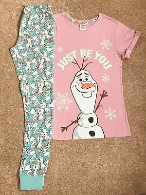 Buy NEW Ladies Disney Frozen Pyjamas OLAF  Just Be You  Womens Winter Cosy Nightwear • 14.99£
