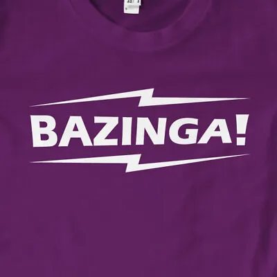 Buy BAZINGA! T-Shirt | Funny, Gamer, Gift, Sheldon Cooper, Slogan, The Big Bang T... • 11.99£