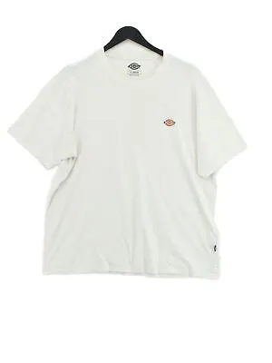 Buy Dickies Men's T-Shirt XL White 100% Cotton Basic • 16.70£