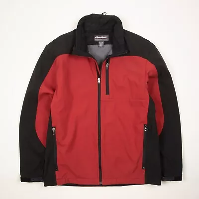 Buy Vintage Eddie Bauer Fleece Lined Shell Jacket ShoftShell Jacket 3330 • 14.99£