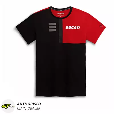 Buy Ducati Explorer T-Shirt Top Adult Mens Official Merch Red Black 98770957 Genuine • 35.99£