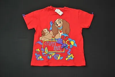 Buy NWT VTG Disney Store Shirt Lady And The Tramp Puppy Love Girl Large L 81223S • 48.03£