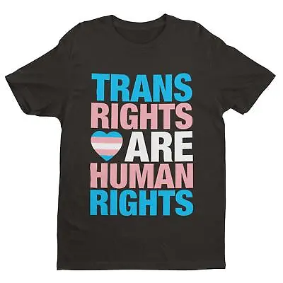 Buy LGBTQIA+ T Shirt TRANS RIGHTS ARE HUMAN RIGHTS Pride TShirt Gift Woke Inclusive • 13.95£