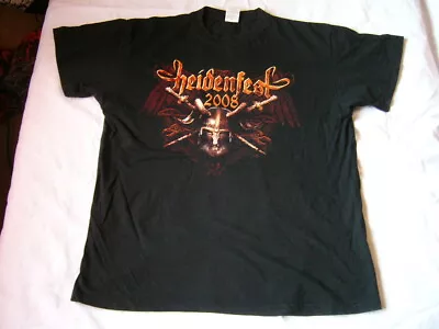 Buy V.A. FINNTROLL,PRIMORDIAL,MANEGARM… - Original 2008 HEIDENFEST Tour T-Shirt!!!,  • 23.69£