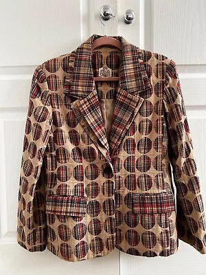 Buy Ladies Checked Blazer Jacket  Size 10/12  Cornets And Queens • 30£