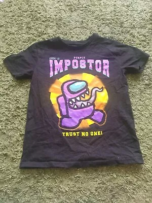 Buy Next Among Us Imposter Black T-shirt Age 5 Years • 2£