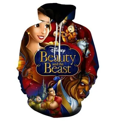 Buy Beauty And The Beast Sweatshirts Men Fashion Casual Pullover Streetwear Hoodies • 20.99£