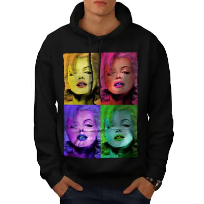 Buy Wellcoda Marilyn Mens Hoodie, Famous Icon Casual Hooded Sweatshirt • 28.99£