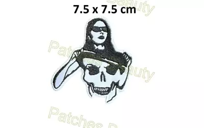 Buy Hip Hop Punk Girl Flashing Skull Goth Skelton Iron Sew On Patch Jacket Jean 1427 • 2.05£