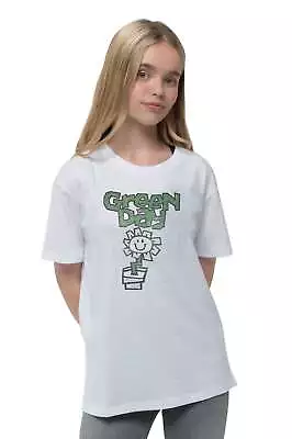 Buy Green Day Kids Flower Pot T Shirt • 12.94£