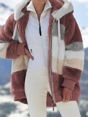 Buy Womens Winter Warm Coat Fleece Hoodies Jacket Ladies Plus Size Outwear Overcoat • 16.99£