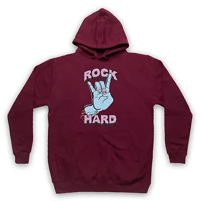 Buy Rock Hard Heavy Metal Devil Horns Fingers Music Rocker Unisex Adults Hoodie • 27.99£