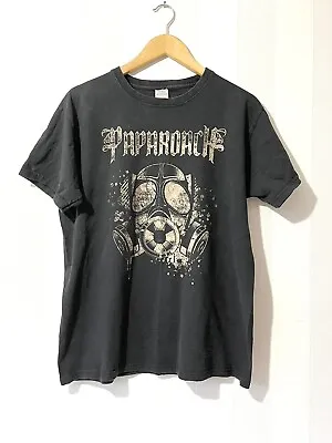 Buy Papa Roach Face Everything And Rise Tour T-shirt Dark Grey Size Large • 17£