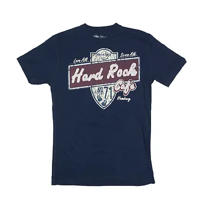 Buy HARD ROCK CAFE Hamburg T-Shirt Blue Short Sleeve Mens M • 12.99£