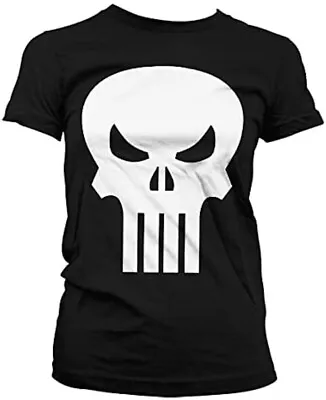 Buy Genuine Marvel Punisher T Shirt Women's Size Large Fitted • 10.50£