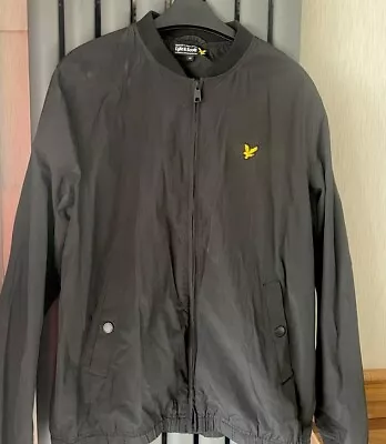 Buy LYLE + SCOTT Mens Black  Bomber Style Lightweight Jacket Coat Size M • 4.99£