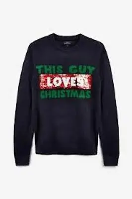 Buy Christmas Jumper This Guy Loves/Hates Christmas Size XS • 13.99£