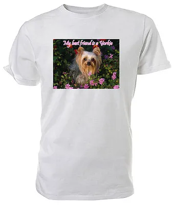 Buy Yorkshire Terrier T Shirt, My Best Friend  Choice Of Size/colours Mens/womens • 11.99£