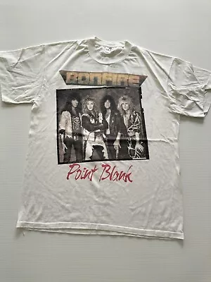 Buy Bonfire Point Blank Tour 1989 (X Large T-Shirt) Vintage • 362.21£