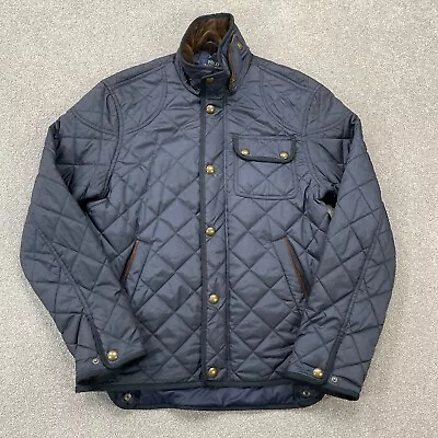 Buy Polo Ralph Lauren Jacket Womens Small Blue Quilted Corduroy Country Coat Ladies • 51.99£
