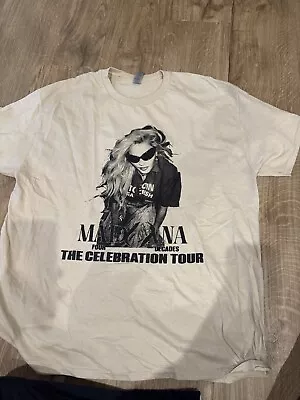 Buy Madonna Celebration Tour Mens T Shirt XL Tour Dates On Reverse • 7£