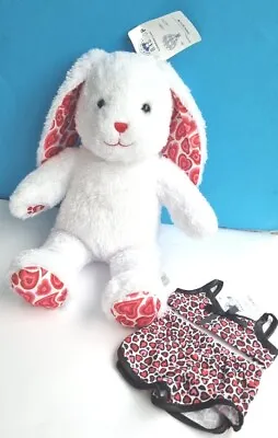 Buy BUILD A BEAR Harts Pawlett Bunny Rabbit Leppard Sleeper Valentines Pj's BNWT  • 43.69£