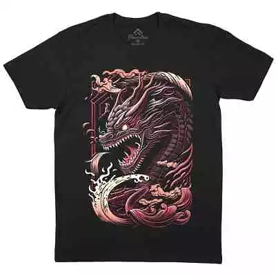 Buy Dragon In Flames Mens T-Shirt Horror Art Japanese Chinese Hydra Fire E192 • 11.99£