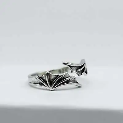 Buy Goth Jewellery Sterling Silver Antique Bat Ring Gothic Rings • 28.99£