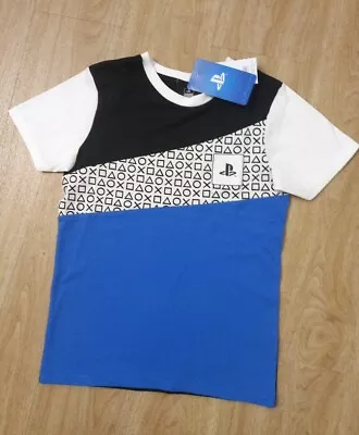 Buy NEW Boys Playstation T-shirt Age 11-12 Years White Blue Black - OFFICIAL MERCH • 9.99£
