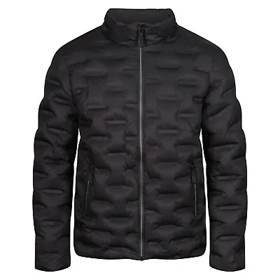 Buy New Mens Padded Jacket Lightweight Coat Bubble Windbreaker Rib Classic Casual • 12.99£