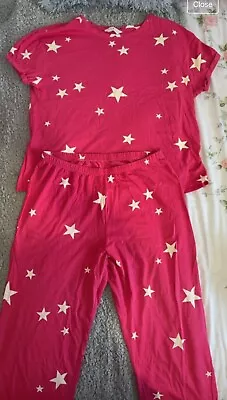 Buy M&S White Stars Pink Pyjamas • 6£