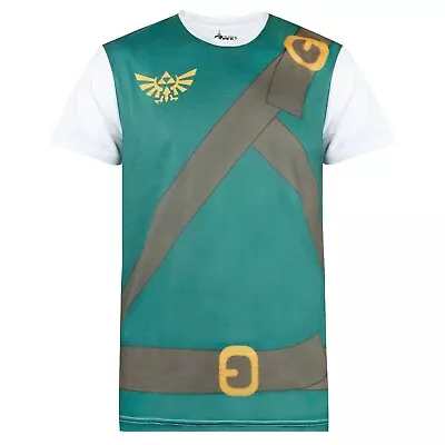 Buy The Legend Of Zelda Mens Classic Costume Cosplay T-Shirt NS5255 • 14.39£