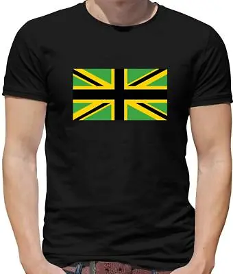 Buy Jamaican Union Jack Mens T-Shirt - Jamaica - Flag - UK • 13.95£