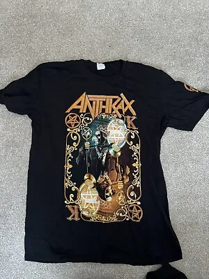 Buy Anthrax Official Evil Twin 2015 Tour T-shirt L Never Worn  • 20£