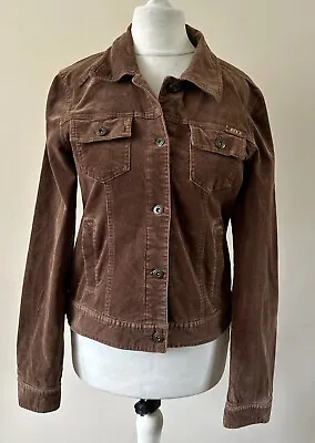 Buy Women's Vintage Corduroy Jacket Size 6 Brown Stretch • 15£