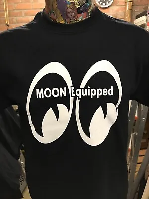 Buy ***new*** Moon Equipped  Black T Shirt Hotrod No Size L Or Xl In Stock • 12£