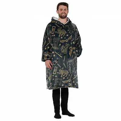 Buy Harry Potter Oversized Hoodie Blanket Fleece Wearable Blanket Throw Sweatshirt • 19.99£